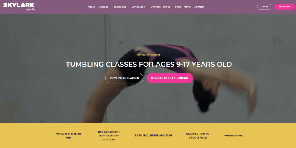 skylark sports, tumbling classes, tumbling classes melbourne, melbourne tumbling classes, best tumbling classes