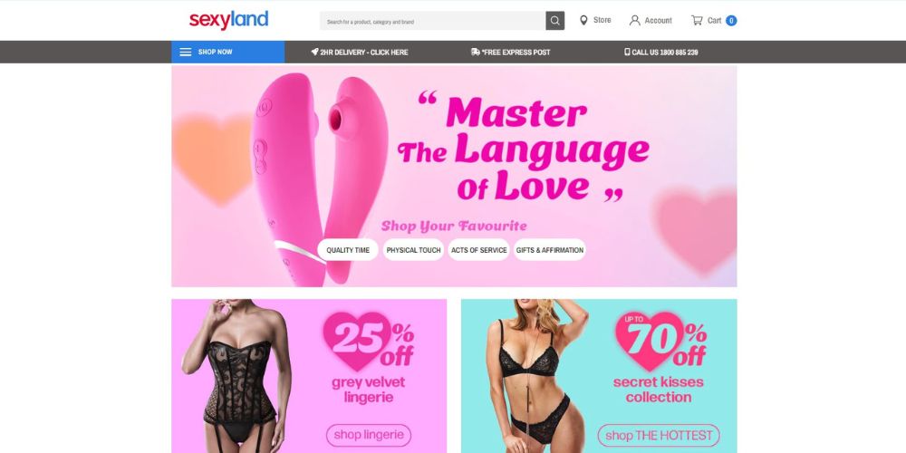 Sexy Land - Australia's Top Online Sex Stores