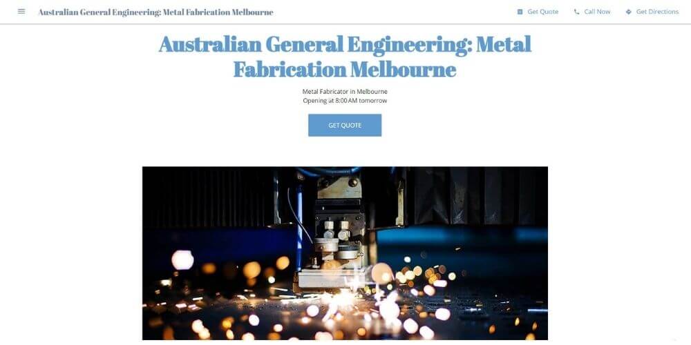 Australian General Engineering - Metal Fabrication Melbourne