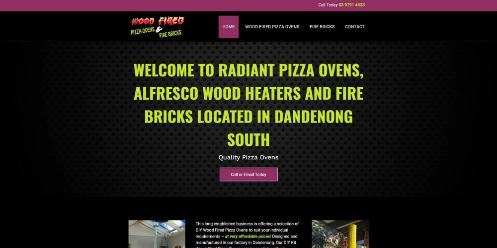 Radiant Pizza Firebricks